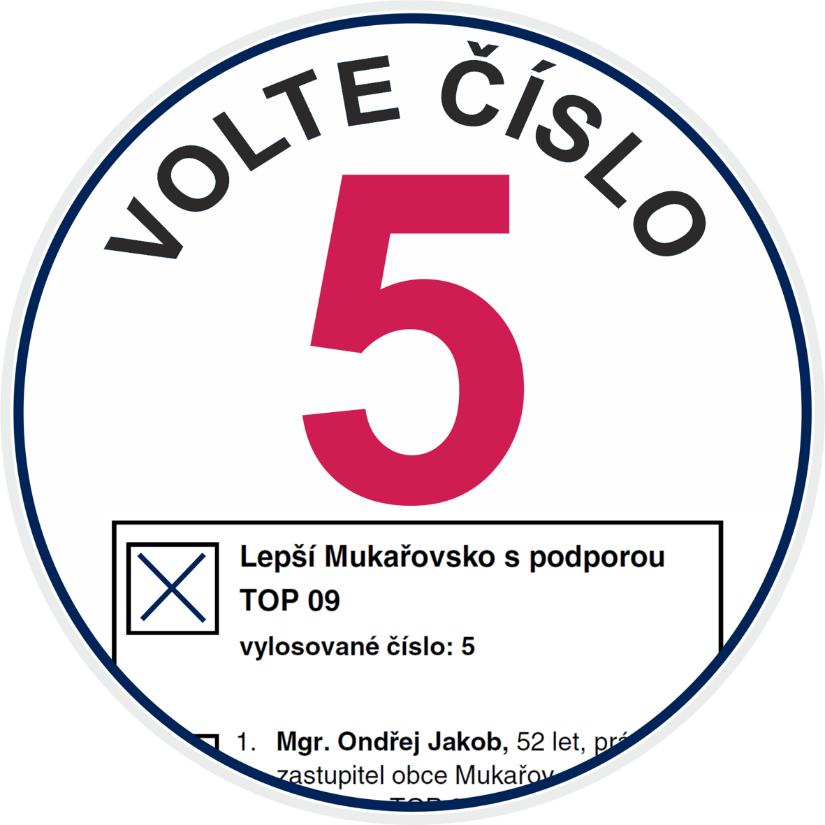 Volte číslo 5 – Lepší Mukařovsko s podporou TOP 09